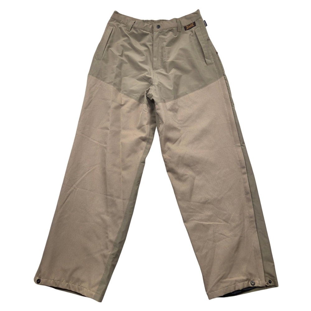 Gamehide Brush Guard Hunting Pants‎ Tan Mens XL Full Side Zip URP Waterproof